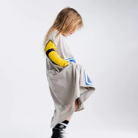 nununu way 360 dress girl's dress road signs printed 100% cotton - Picture 9 of 10